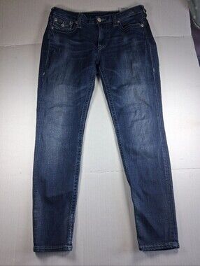 True Religion World Tour Section Skinny Jeans Women Size 33x29